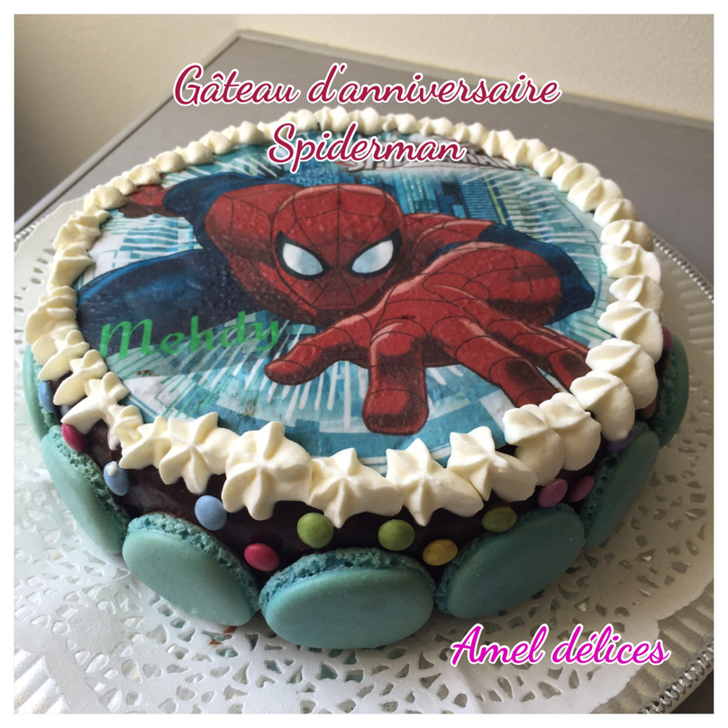 Gâteau d'anniversaire spiderman - Les délices de Fabie