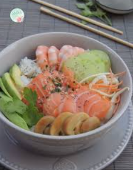 Végébowl façon shirashi japonais (recette pour Imane Magazine)