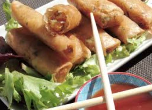 Nems aux crevettes pimentées