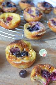 Petits flans Feuilletés aux Myrtilles et framboises