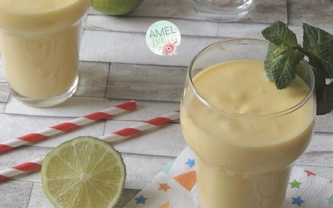 Cocktail mangue crème de coco et citron vert