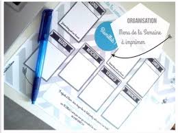 C’est la rentrée! Des menus pour mieux s’organiser 