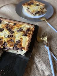 Tarte aux poires et pépites de Chocolat