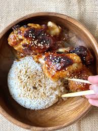 Poulet caramélisé au four