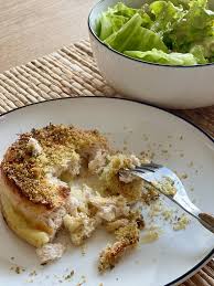 Parmentier de poisson au chèvre et persillade